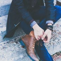 Botas de cuero vegano hombre