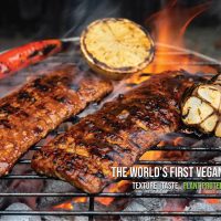 costillas vegetarianas en barbacoa