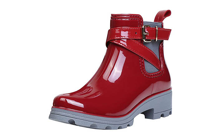 Bota de agua Zapatos Tobillo Casual_negra